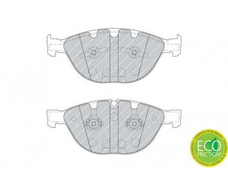 Bromsbeläggssats, skivbroms PREMIER ECO FRICTION FDB1883 Ferodo, bild 3
