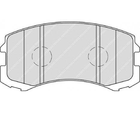 Bromsbeläggssats, skivbroms PREMIER ECO FRICTION FDB1886 Ferodo, bild 2