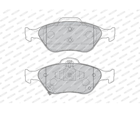 Bromsbeläggssats, skivbroms PREMIER ECO FRICTION FDB1890 Ferodo, bild 3