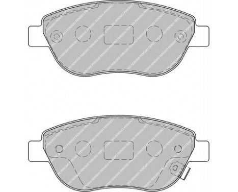 Bromsbeläggssats, skivbroms PREMIER ECO FRICTION FDB1919 Ferodo, bild 2