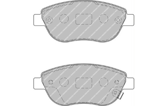 Bromsbeläggssats, skivbroms PREMIER ECO FRICTION FDB1919 Ferodo, bild 2