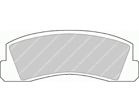 Bromsbeläggssats, skivbroms PREMIER ECO FRICTION FDB195 Ferodo, bild 2