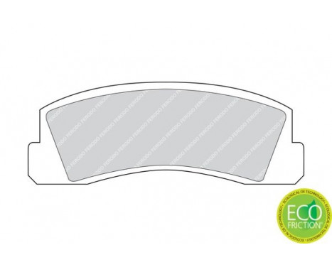 Bromsbeläggssats, skivbroms PREMIER ECO FRICTION FDB195 Ferodo, bild 3