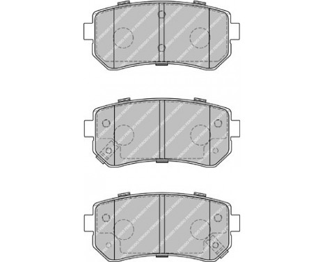 Bromsbeläggssats, skivbroms PREMIER ECO FRICTION FDB1956 Ferodo, bild 2