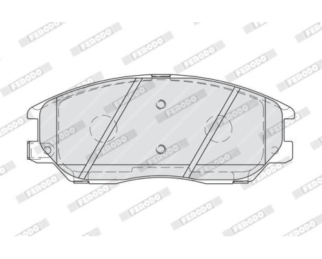 Bromsbeläggssats, skivbroms PREMIER ECO FRICTION FDB1999 Ferodo, bild 4