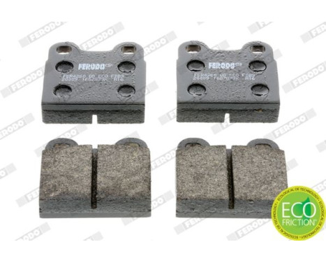 Bromsbeläggssats, skivbroms PREMIER ECO FRICTION FDB3M Ferodo, bild 2