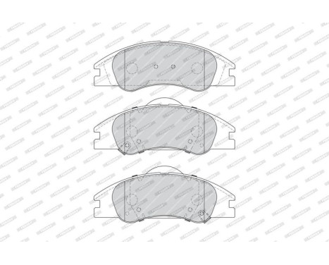 Bromsbeläggssats, skivbroms PREMIER ECO FRICTION FDB4014 Ferodo, bild 3