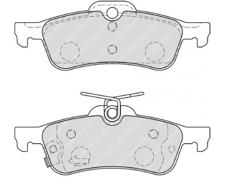 Bromsbeläggssats, skivbroms PREMIER ECO FRICTION FDB4041 Ferodo, bild 2