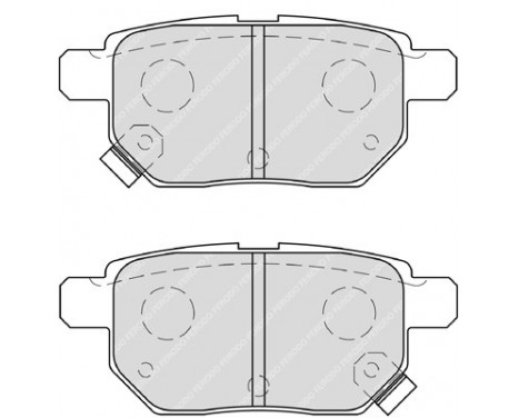 Bromsbeläggssats, skivbroms PREMIER ECO FRICTION FDB4042 Ferodo, bild 2
