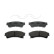 Bromsbeläggssats, skivbroms PREMIER ECO FRICTION FDB4062 Ferodo, miniatyr 2