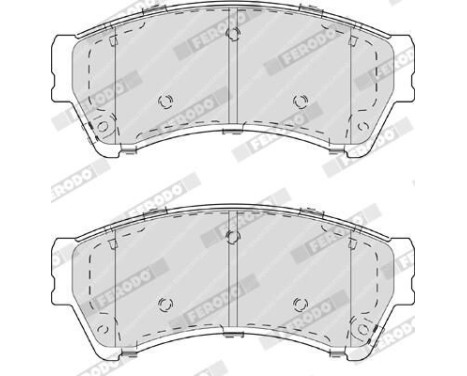 Bromsbeläggssats, skivbroms PREMIER ECO FRICTION FDB4062 Ferodo, bild 4