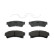 Bromsbeläggssats, skivbroms PREMIER ECO FRICTION FDB4062 Ferodo, miniatyr 2
