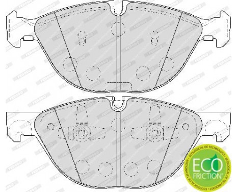 Bromsbeläggssats, skivbroms PREMIER ECO FRICTION FDB4079 Ferodo, bild 5