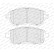 Bromsbeläggssats, skivbroms PREMIER ECO FRICTION FDB4110 Ferodo, miniatyr 4