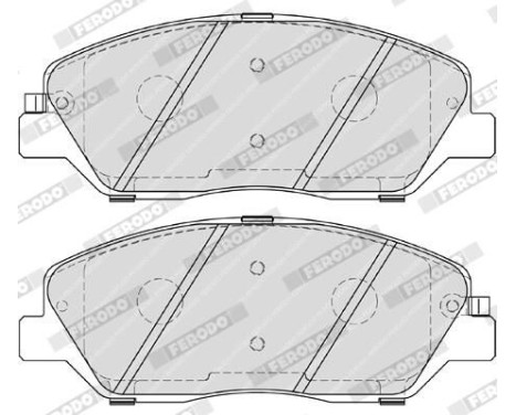 Bromsbeläggssats, skivbroms PREMIER ECO FRICTION FDB4111 Ferodo, bild 5