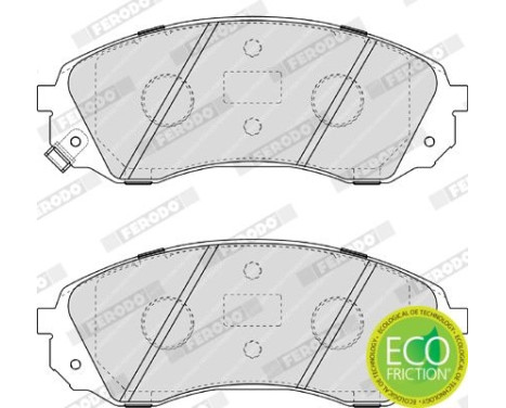 Bromsbeläggssats, skivbroms PREMIER ECO FRICTION FDB4113 Ferodo, bild 5