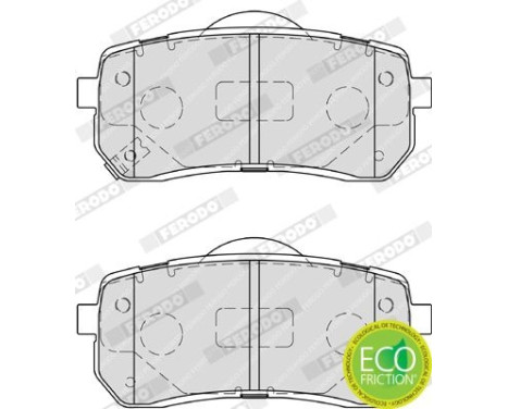 Bromsbeläggssats, skivbroms PREMIER ECO FRICTION FDB4114 Ferodo, bild 5