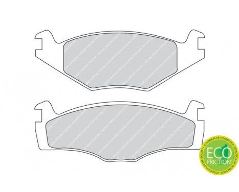 Bromsbeläggssats, skivbroms PREMIER ECO FRICTION FDB419 Ferodo, bild 3