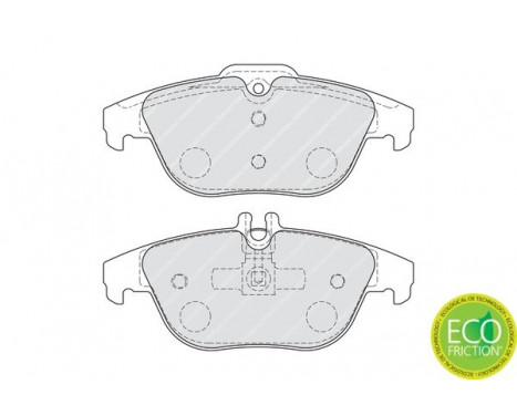 Bromsbeläggssats, skivbroms PREMIER ECO FRICTION FDB4220 Ferodo, bild 4