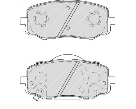 Bromsbeläggssats, skivbroms PREMIER ECO FRICTION FDB4234 Ferodo, bild 2