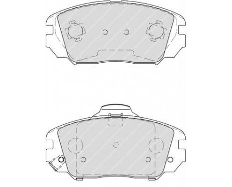 Bromsbeläggssats, skivbroms PREMIER ECO FRICTION FDB4246 Ferodo, bild 2