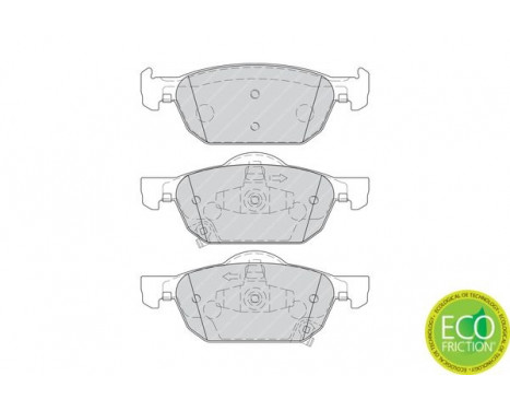 Bromsbeläggssats, skivbroms PREMIER ECO FRICTION FDB4269 Ferodo, bild 2