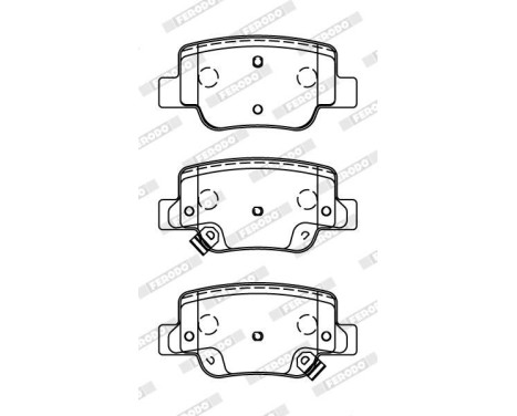 Bromsbeläggssats, skivbroms PREMIER ECO FRICTION FDB4275 Ferodo, bild 3
