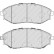 Bromsbeläggssats, skivbroms PREMIER ECO FRICTION FDB4304 Ferodo, miniatyr 2