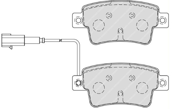 Bromsbeläggssats, skivbroms PREMIER ECO FRICTION FDB4325 Ferodo, bild 2