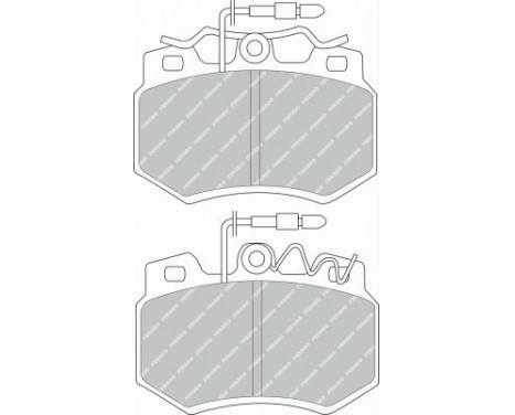 Bromsbeläggssats, skivbroms PREMIER ECO FRICTION FDB434 Ferodo, bild 2