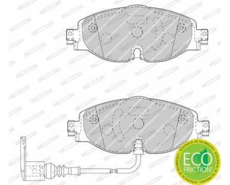 Bromsbeläggssats, skivbroms PREMIER ECO FRICTION FDB4433 Ferodo, bild 3