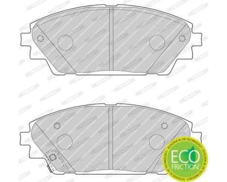 Bromsbeläggssats, skivbroms PREMIER ECO FRICTION FDB4446 Ferodo, bild 4