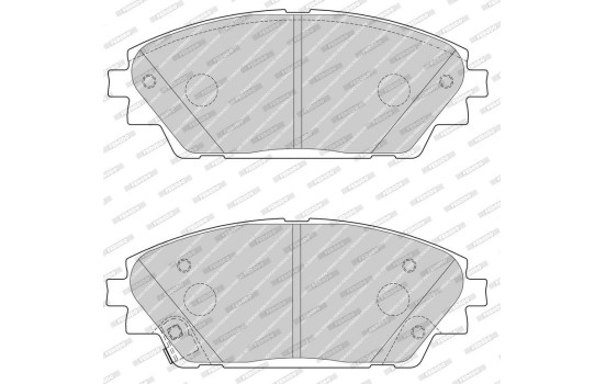 Bromsbeläggssats, skivbroms PREMIER ECO FRICTION FDB4446 Ferodo, bild 4