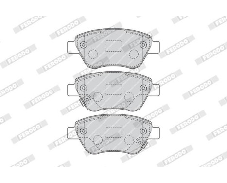 Bromsbeläggssats, skivbroms PREMIER ECO FRICTION FDB4486 Ferodo, bild 3