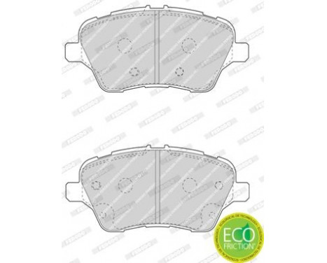 Bromsbeläggssats, skivbroms PREMIER ECO FRICTION FDB4612 Ferodo, bild 4