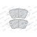 Bromsbeläggssats, skivbroms PREMIER ECO FRICTION FDB4612 Ferodo, miniatyr 3