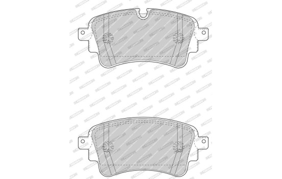 Bromsbeläggssats, skivbroms PREMIER ECO FRICTION FDB4617 Ferodo, bild 3