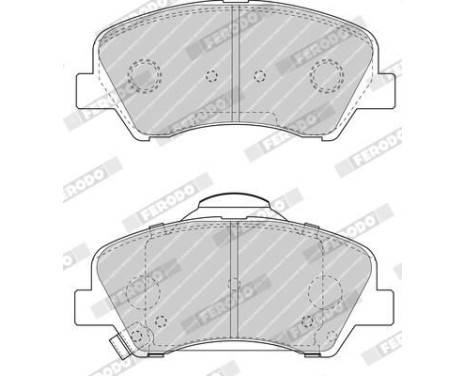 Bromsbeläggssats, skivbroms PREMIER ECO FRICTION FDB4623 Ferodo, bild 4