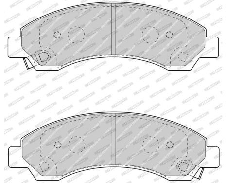 Bromsbeläggssats, skivbroms PREMIER ECO FRICTION FDB4625 Ferodo, bild 3