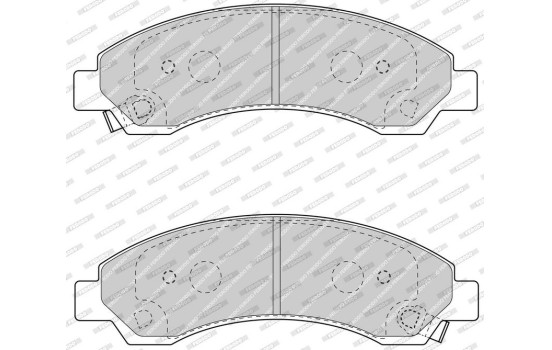 Bromsbeläggssats, skivbroms PREMIER ECO FRICTION FDB4625 Ferodo, bild 3