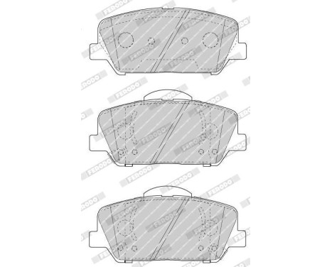 Bromsbeläggssats, skivbroms PREMIER ECO FRICTION FDB4703 Ferodo, bild 3