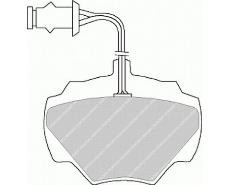 Bromsbeläggssats, skivbroms PREMIER ECO FRICTION FDB471 Ferodo, bild 2