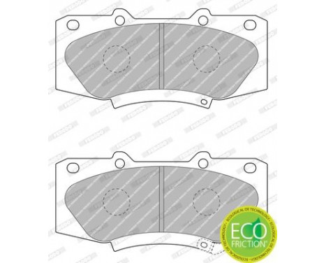 Bromsbeläggssats, skivbroms PREMIER ECO FRICTION FDB4715 Ferodo, bild 2