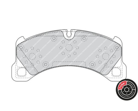 Bromsbeläggssats, skivbroms PREMIER ECO FRICTION FDB4717 Ferodo, bild 2