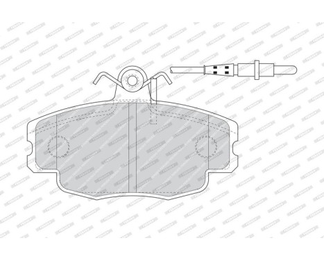 Bromsbeläggssats, skivbroms PREMIER ECO FRICTION FDB4754 Ferodo, bild 3