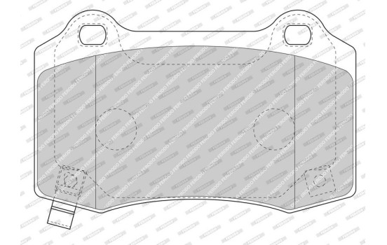 Bromsbeläggssats, skivbroms PREMIER ECO FRICTION FDB4777 Ferodo, bild 3