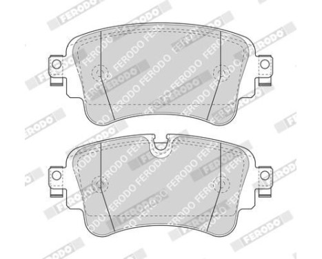 Bromsbeläggssats, skivbroms PREMIER ECO FRICTION FDB4807 Ferodo, bild 4
