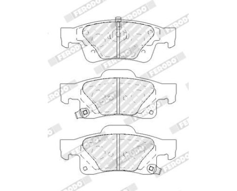 Bromsbeläggssats, skivbroms PREMIER ECO FRICTION FDB4819 Ferodo, bild 2