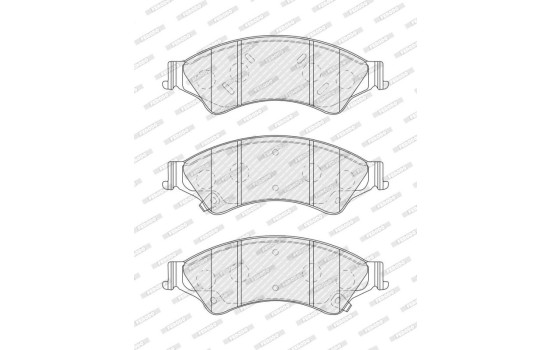 Bromsbeläggssats, skivbroms PREMIER ECO FRICTION FDB4832 Ferodo, bild 3