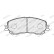 Bromsbeläggssats, skivbroms PREMIER ECO FRICTION FDB4843 Ferodo, miniatyr 4